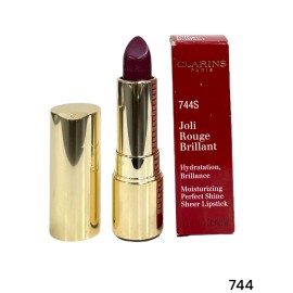 Clarins Joli Rouge Brillant Moisturizing Shine Sheer (3.5g/0.1Oz) YOU PICK!! - 744S Plum