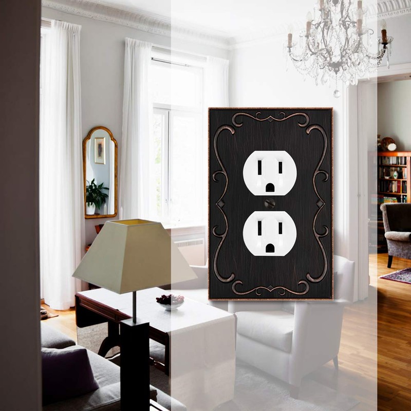 French Cabriole Decorative Wall Plate Switch Plate Outlet Cover (Single