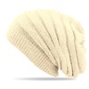 Caspar MU056 Unisex Strick Mütze/Beanie mit schlichtem Strickmuster und Angora