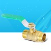 3Pcs Ball Valve Dual Male 1/2in Thread Switch Water Pipe