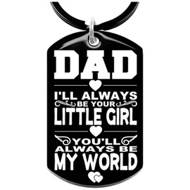 Allpeak Dad Gifts from Daughter - Cute Fahter Keyring Dad Birthday Gifts, Daddy Birthday Gifts, Step Dad Gifts, Presents for Dad, Stepdad Gifts, Dad Christmas Xmas Gifts, Christmas Xmas Gifts for Dad