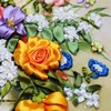 Egoshop Needle Work Ribbon Embroidery Blooming Flowers Kit DIY Wall