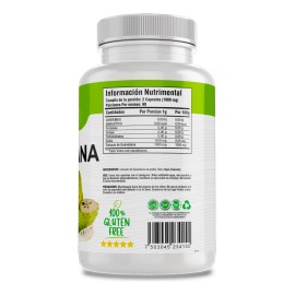 Guanábana Extracto 100% Puro Bioherb 180 Capsulas De 500mg