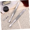 TOVINANNA 4pcs Stainless Steel Stamp Tweezers Set Precision Collecting Tools