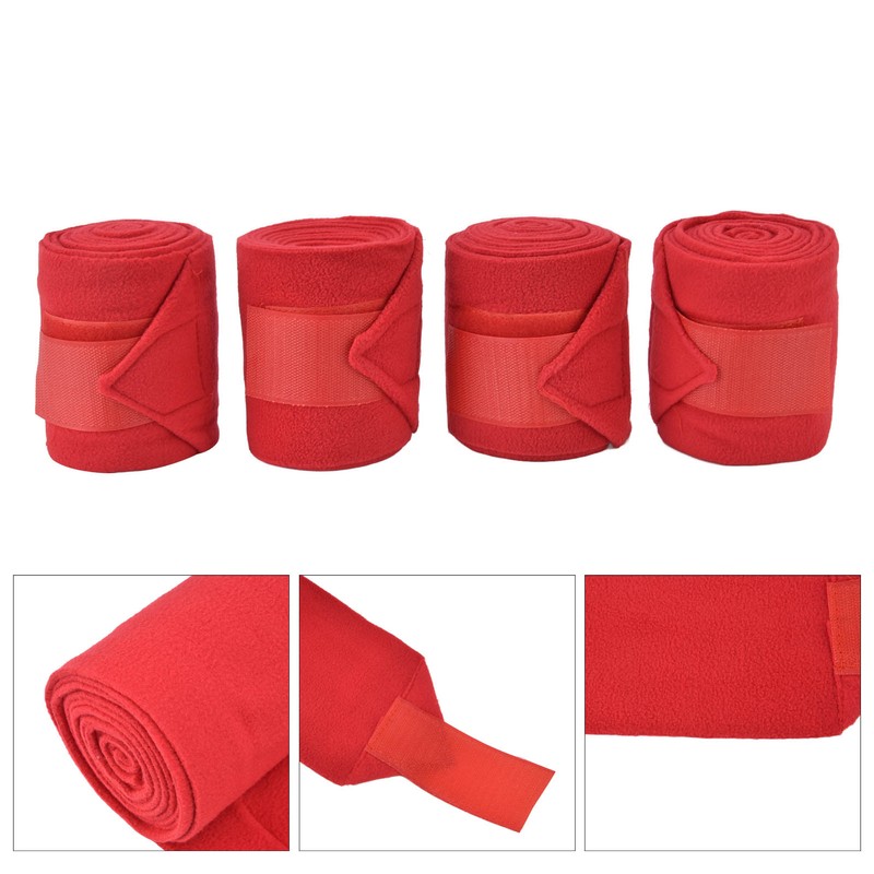 4Pcs Horse Leg Warp Self Adhesive Breathable Wear Resistant Animal