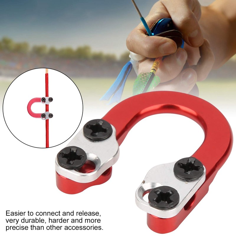 Keenso Archery D Loop Metal Ring, Shooting Metal D Ring