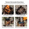 Boundless Voyage Ultralight Titanium Wood Stove Outdoor Camping Backpacking Stove