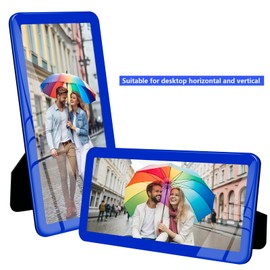 Bluesun 4x9 picture frame black, picture frames glass, hanging picture frame, Matted for wall and tabletop Decor (4x9, black)