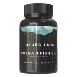 Omega 3 Capsules High Strength with EPA & DHA, (Fish Oil 1,000mg, EPA 180mg, DHA 120mg) Joint Care Supplements, Essential Fatty Acids & Oils Nutritional Supplements (90 Day Supply) - by Futuro Labs