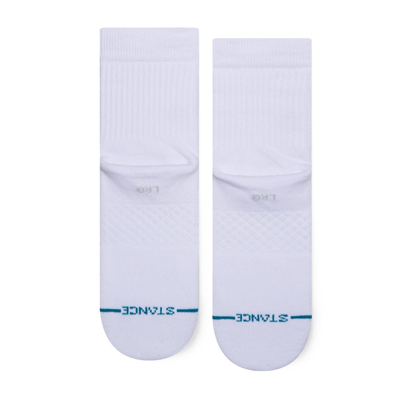 Stance Men's ICON QUARTER 3 PACK Socks, WHITE (01001)
