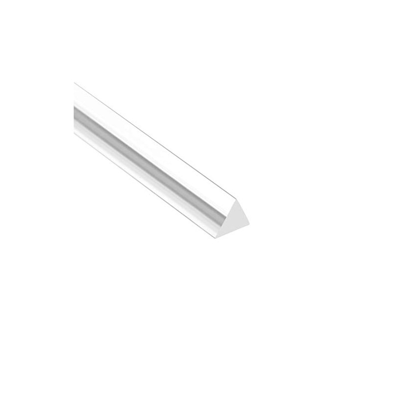 sourcing map 10mmx200mm Transparent Clear Solid Acrylic Triangle Rod PMMA