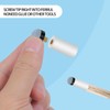 Vefungyan 20 Set Billiard Cues Tips Replacement: 20pcs 13mm White