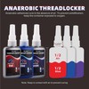 Realth 50ml-3 Pack Threadlocker Purple Blue and Red M222 M243