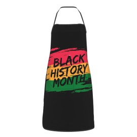 Senheol Black History Month Aprons Kitchen Chef Waterproof Adjustable Funny Apron For Bbq With Pockets For Men Women