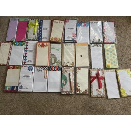 Unbranded PICK 2 Magnetic Note List Pad Refrigerator Shopping List To Do Holidays Polka