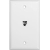 Morris 80011 Single RJ11 4 Conductor Phone Jack Wall Plate,