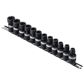 Genius Tools 12PC 3/8" Dr. Metric Swivel Impact Socket Set - TG-312M