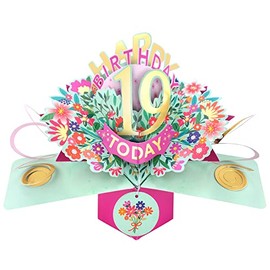 Happy 19th Birthday 19 Today Pop-Up Greeting Card Love Kate's Pop Up Cards Her POP215MC19