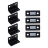 1-1/2" Cabinet Magnetic Catch 4Pcs Black, 0.08 inch Thin L-Shaped