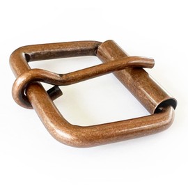 Canailles Copper/Brass Brass Belt Buckle for Leather Workers, up to 1.5" Leather Belts, Rust and Corrosion Resistant, Fits 1.5 Inch Belts, Unique and Stylish Design for Custom Belt Making