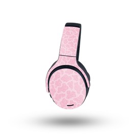 MightySkins Glossy Glitter Skin Compatible with Skullcandy Crusher ANC 2 - Pink Giraffe | Protective, Durable High-Gloss Glitter Finish | Easy to Apply