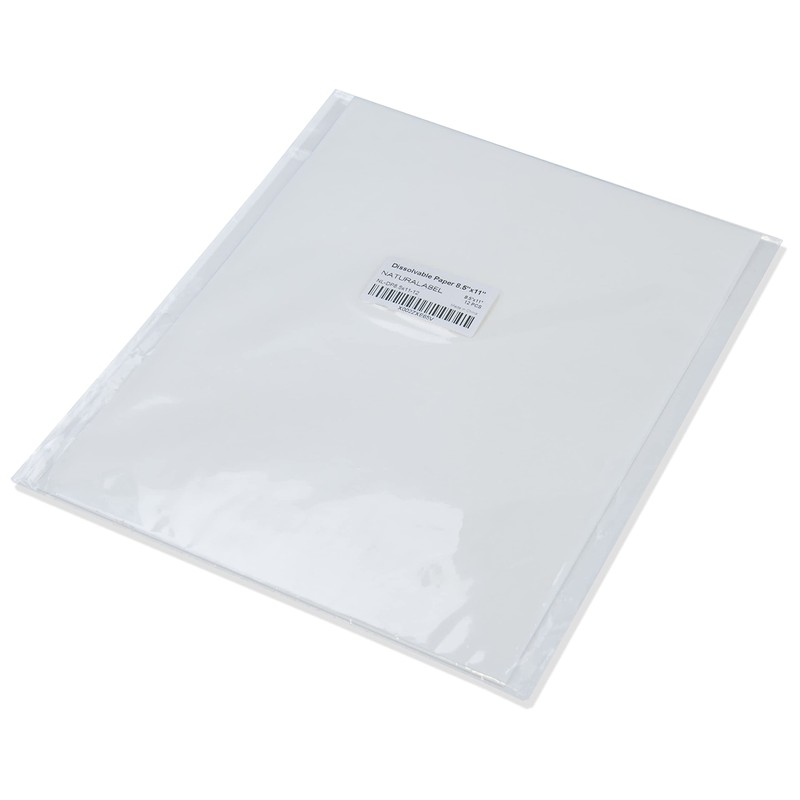NATURALABEL 12 PCS Water Soluble Paper - 8.5" x 11"