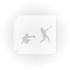 Baseball Catcher and Hitter 783-G637 Stencil (21 inch)