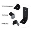 COHEALI 4Pcs Heavy Duty Shape Iron Brackets for Floating Shelves