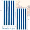 Exclusivo Mezcla 2 Pack Cotton Oversized 35x70 Inches Cabana Stripe