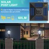 Solar Post Lights, 6000K Dusk to Dawn Solar Lamp Post