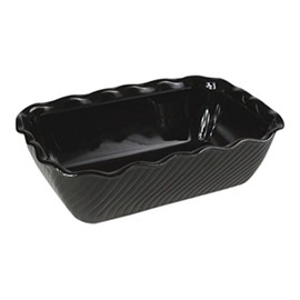 Genware NEV-6968-03 Crock, 2.5 lb., 1.1 kg, 158 mm x 127 mm x 89 mm, Tulip Black