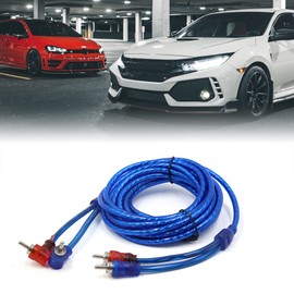 Sourcingmap 14.7 ft Length Shielded RCA Stereo Audio Interconnect Cable for Car