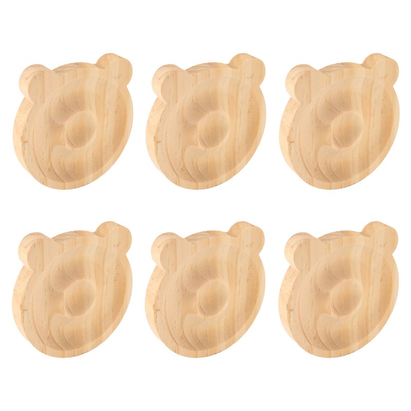 6pcs Jewelry Tray Solid Wood Bracelet Display Tray Decorative Exquisite