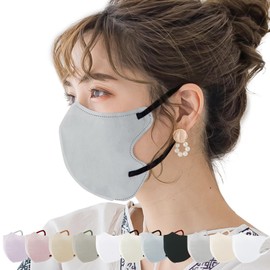 ICHIMIZU Mask, Spring First Sale, Pollen, Breathable, 3-Layer Thin, Supervised by a Beauty Doctor, 6 Pack x 10, 3D Mask, Bi-Color Mask, Small Face Mask, Eligible Invoice Producer, Ensuring Mouth Space