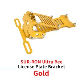 Motorcycle License Plate Bracket Mount for Surron Ultra Bee,CNC Aluminum Rear License Plate Holder,Gold