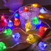 Reveren String Lights Indoor, Crystal Rose Bud LED String Lights