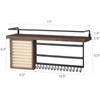 Mkono Hanging Jewelry Organizer Wall Mounted Jewelry Organizer Necklace Holder