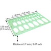 1Pcs 20cm Oval Ruler Drafting Template,Oval Line Drawing Ruler,Oval Tracing