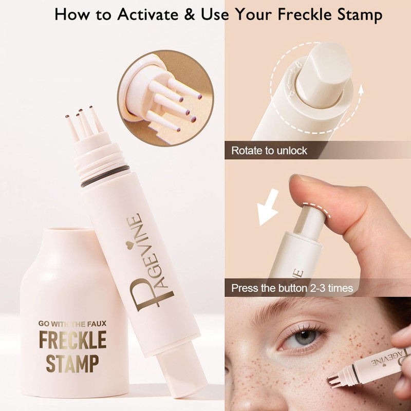 Freckle Stamp - Natural Lifelike Freckle Makeup Pen with Soft