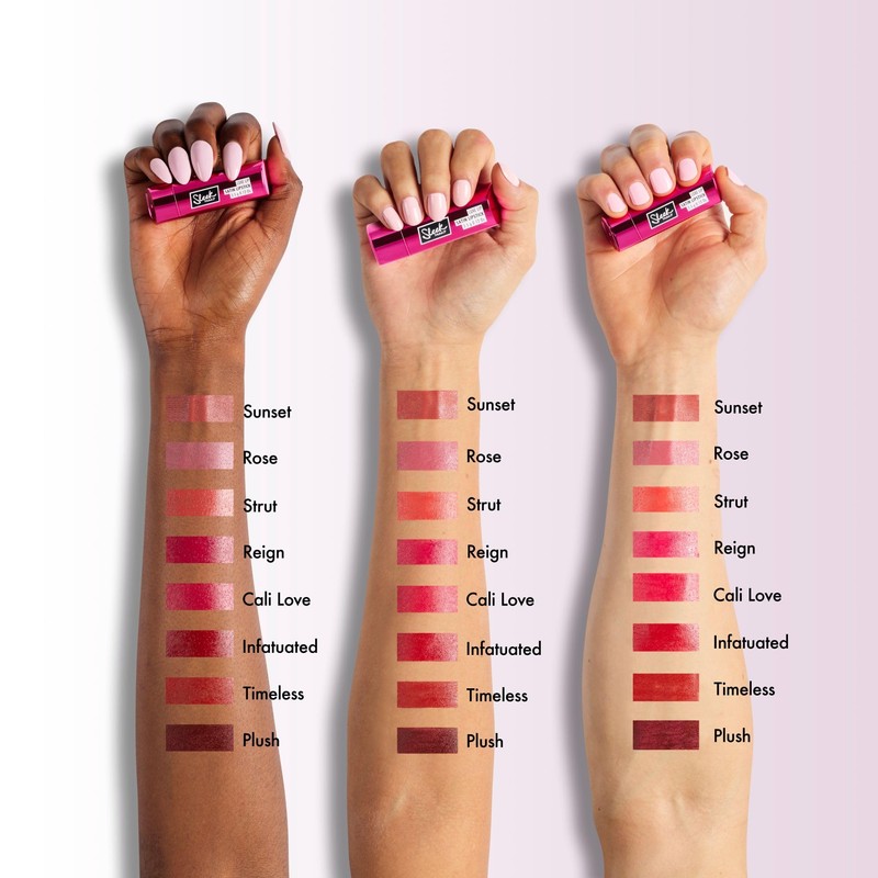 Sleek MakeUP Luxe Lip Satin Lipstick, Highly Pigmented, Hydrating, Creamy