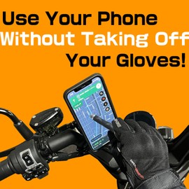 Rewtrux Motorcycle Stylus Pen, Magnetic Stylus for Phone, Touchscreen Stylus, Glove-Friendly Pen, Helmet Plate, Anti-Drop Strap, Tank Protection Film, 5 Colors