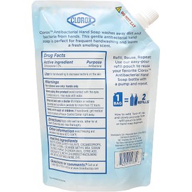 Clorox Antibacterial Liquid Hand Soap Refill, Soothing Aloe Scent |Liquid Hand Washing Soap Refill Washes Away Germs and Bacteria on Skin, 34 Oz Hand Soap