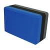 Kakaos Tri-Color High Density Foam Yoga Blocks (Light Blue-Black-Gray)