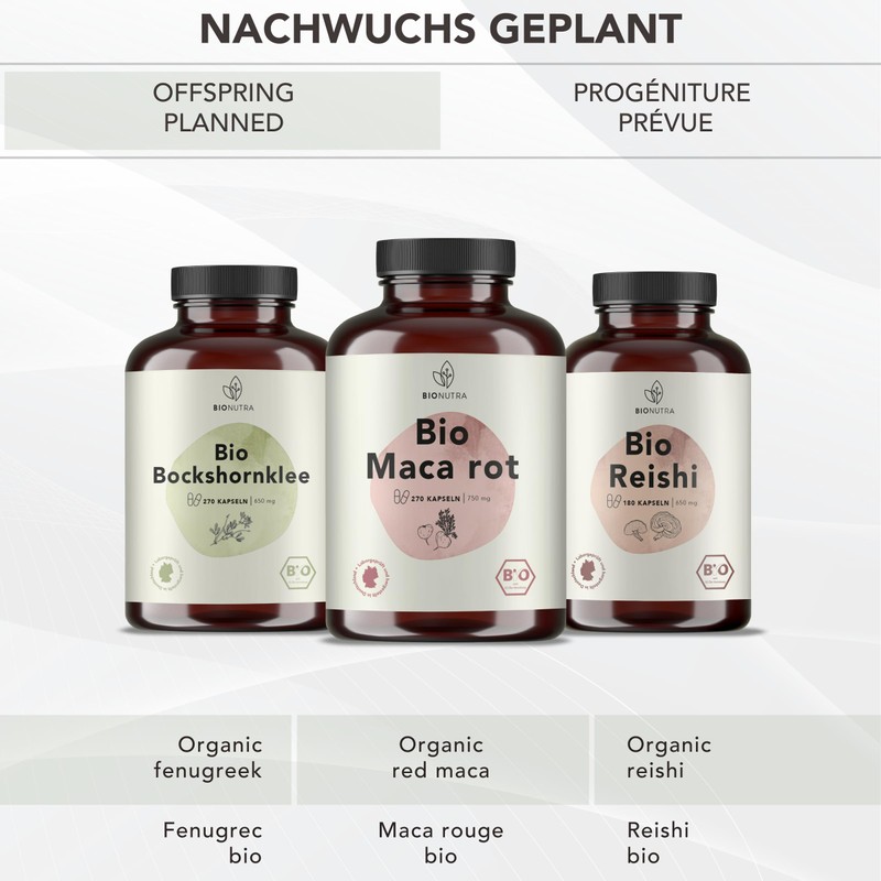 BIONUTRA® Maca Red Capsules Organic (270 x 750 mg), German