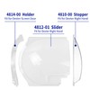 Clear Plexiglass 4812-01 RV Screen Door Bubble Style Slider &