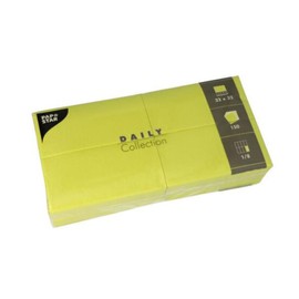 PAPSTAR 150 Serviettes 'Daily Collection' 1/8 Fold 32 cm x 32 cm Lime Green