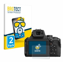 BROTECT Anti-Glare Screen Protector for Nikon Coolpix P950 (Pack of 2) Matte Screen Protector Film Anti-Reflection Anti-Fingerprint