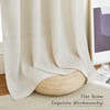 NICETOWN Natural Linen Curtains 84 inch Long 2 Panels Set,