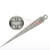 3 Pieces Taper Gage, Double Sided Stainless Steel Metric Scale