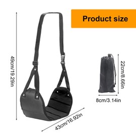 ERNITES 2 Pcs Airplane Footrest, Adjustable Foot Hammock Under Desk, Airplane Travel Foot Hammack for Long Flight Train Bus Home Office Under Desk Travel Accessories (2 Pcs)